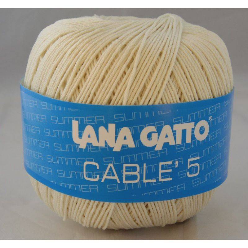 Butika.hu hobby webáruház - Lana Gatto - Cable5 kötő/horgoló fonal, egyiptomi pamut, 50g, 6576