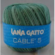 Butika.hu hobby webáruház - Lana Gatto - Cable5 kötő/horgoló fonal, egyiptomi pamut, 50g, 7856 - színátmenetes