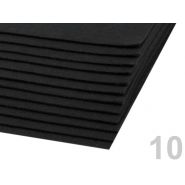 Butika.hu hobby webáruház - Poliészter filclap, 20x30cm, 1.5-2mm, 090684 - fekete, 10