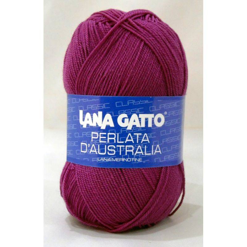 Butika.hu hobby webáruház - Lana Gatto, Perlata D'Australia kötő fonal, 100% gyapjú, 13595, ciklámen