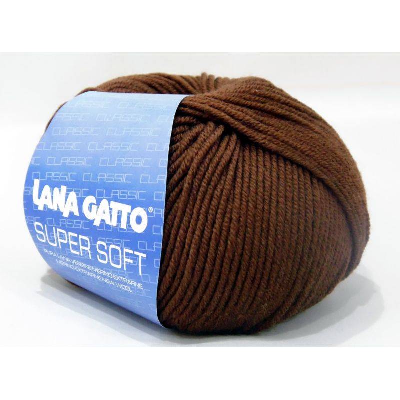 Butika.hu hobby webáruház - Lana Gatto Super Soft kötőfonal, extrafinom merinó gyapjú - 10040, barna