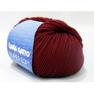 Lana Gatto Super Soft kötőfonal, extrafinom merinó gyapjú - 10105, bordó