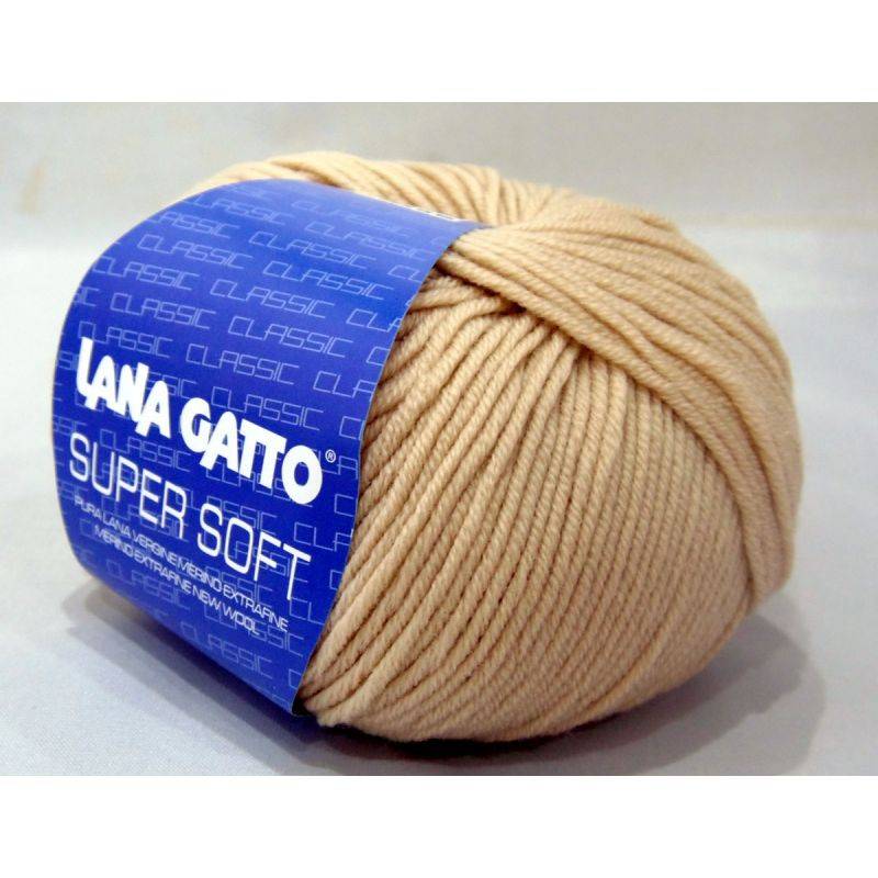 Butika.hu hobby webáruház - Lana Gatto Super Soft kötőfonal, extrafinom merinó gyapjú - 12530, bézs
