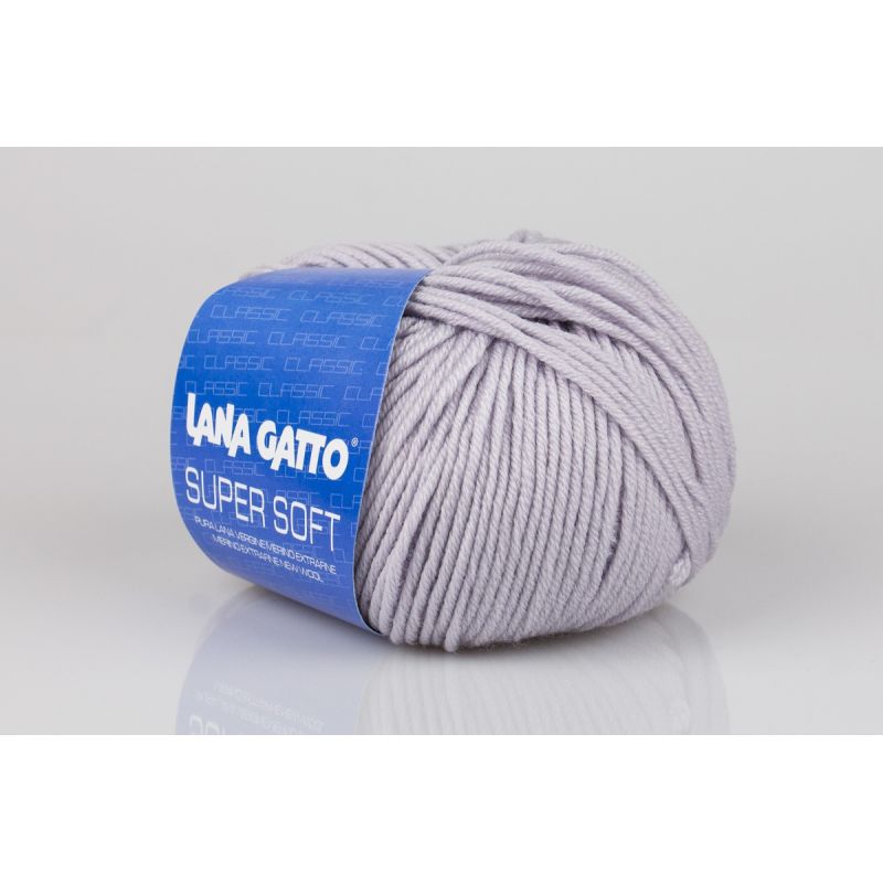 Butika.hu hobby webáruház - Lana Gatto Super Soft kötőfonal, extrafinom merinó gyapjú - 12504, szürke