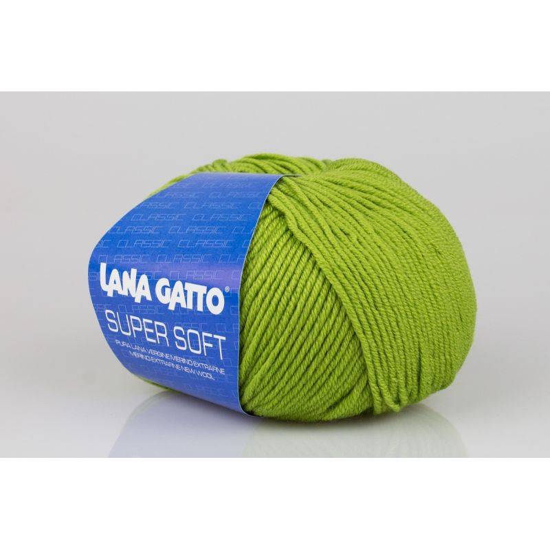 Butika.hu hobby webáruház - Lana Gatto Super Soft kötőfonal, extrafinom merinó gyapjú - 13277, zöld