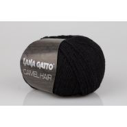 Lana Gatto Luxury, Camel Hair kötő fonal, extrafinom merinó és teveszőr - 5000, fekete