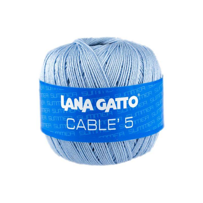 Butika.hu hobby webáruház - Lana Gatto - Cable5 kötő/horgoló fonal, egyiptomi pamut, 50g, 6598