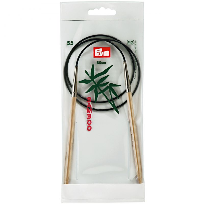 Butika.hu hobby webáruház - Prym bambusz körkötőtű - 5.5mm/80cm, 221509