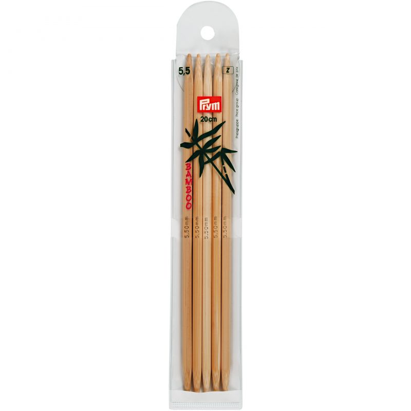 Butika.hu hobby webáruház - Egyenes, bambusz, zokni/harisnya kötőtű Prym - 5.5mm/20cm, 221230-222230