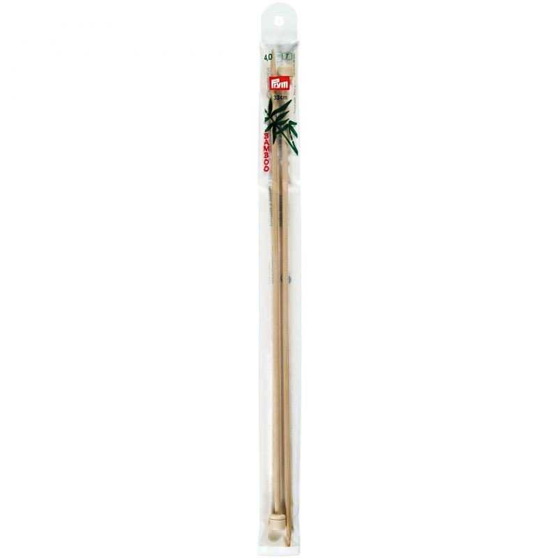Butika.hu hobby webáruház - Prym Bamboo egyenes kötőtű bambuszból 4mm/33cm, 221115