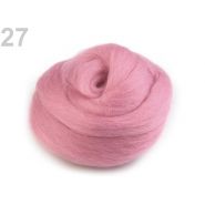 Fésült újzélandi merinó gyapjú nemezeléshez, 20g - pink, 27
