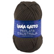 Lana Gatto, Perlata D'Australia kötő fonal, 100% gyapjú, 8402, barna