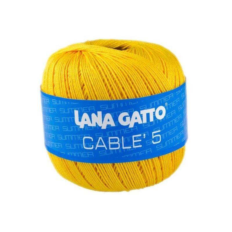 Butika.hu hobby webáruház - Lana Gatto - Cable5 kötő/horgoló fonal, egyiptomi pamut, 50g, 6568