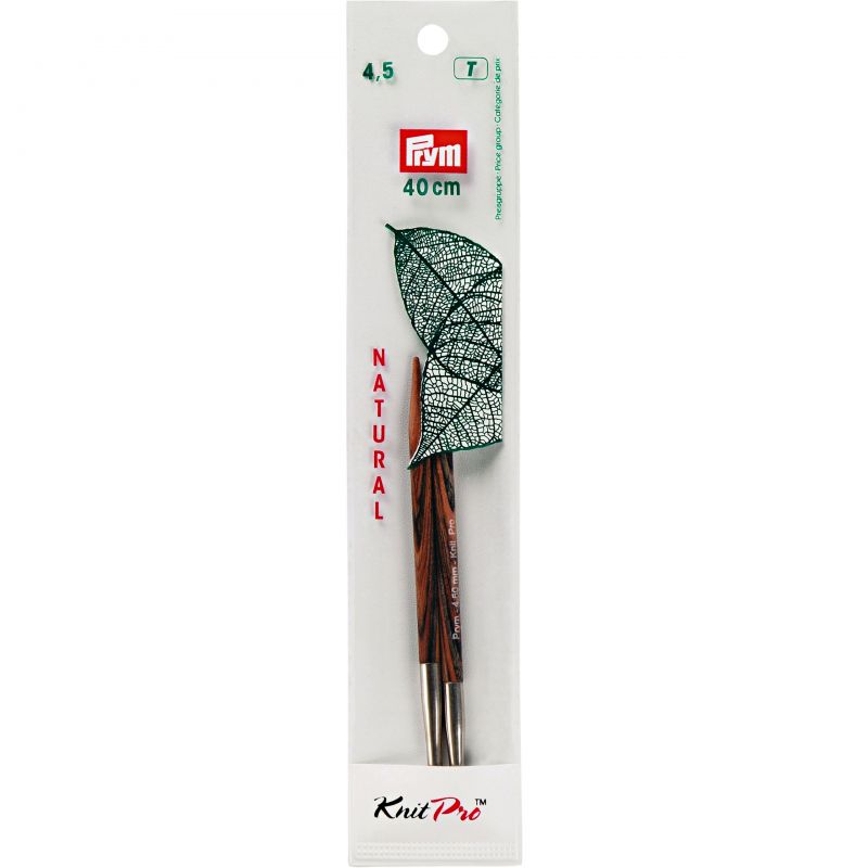Butika.hu hobby webáruház - PRYM KnitPro Natural cserélhető rövid kötőtűvég 4.5mm, 223353