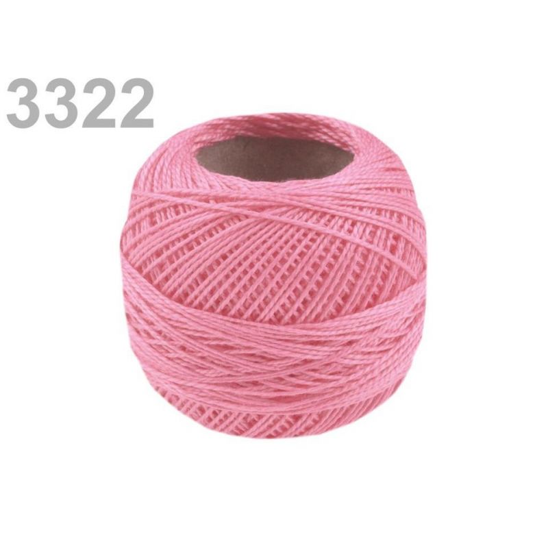 Butika.hu hobby webáruház - Hímzőcérna Cotton Perle Nitarna, Uni - 290104, 3322, rózsaszín