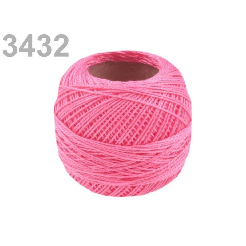 Butika.hu hobby webáruház - Hímzőcérna Cotton Perle Nitarna, Uni - 290104, 3432, Pink Carnation