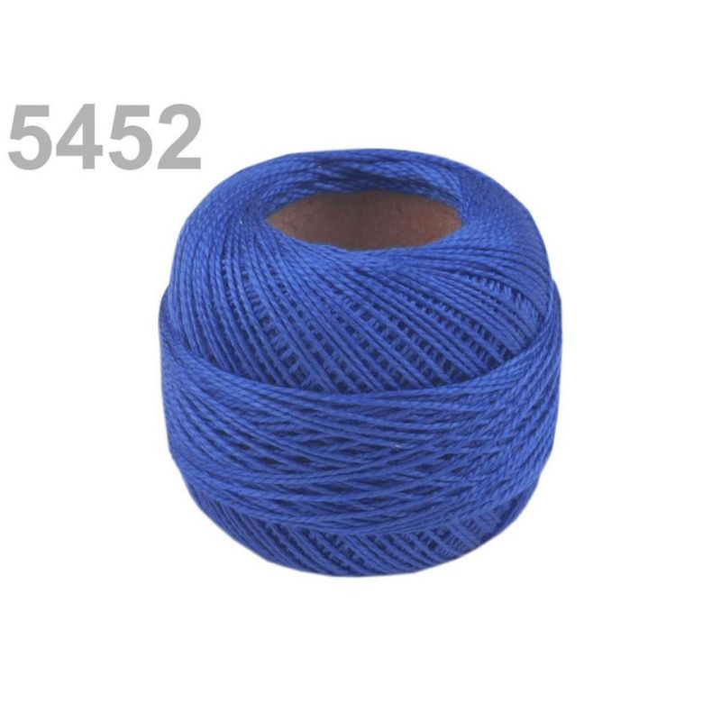 Butika.hu hobby webáruház - Hímzőcérna Cotton Perle Nitarna, Uni - 290104, 5452, robbia blue