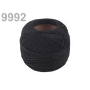 Hímzőcérna Cotton Perle Nitarna, uni - 290104, 9992, fekete