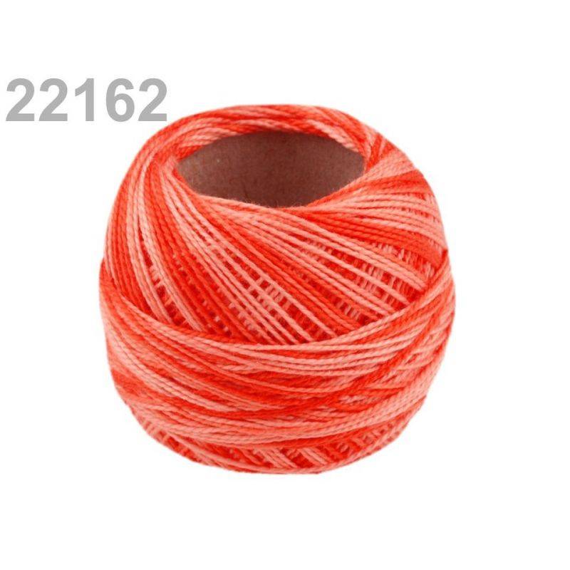 Butika.hu hobby webáruház - Hímzőcérna Cotton Perle Nitarna - policolor, 290019, 22162, red orange