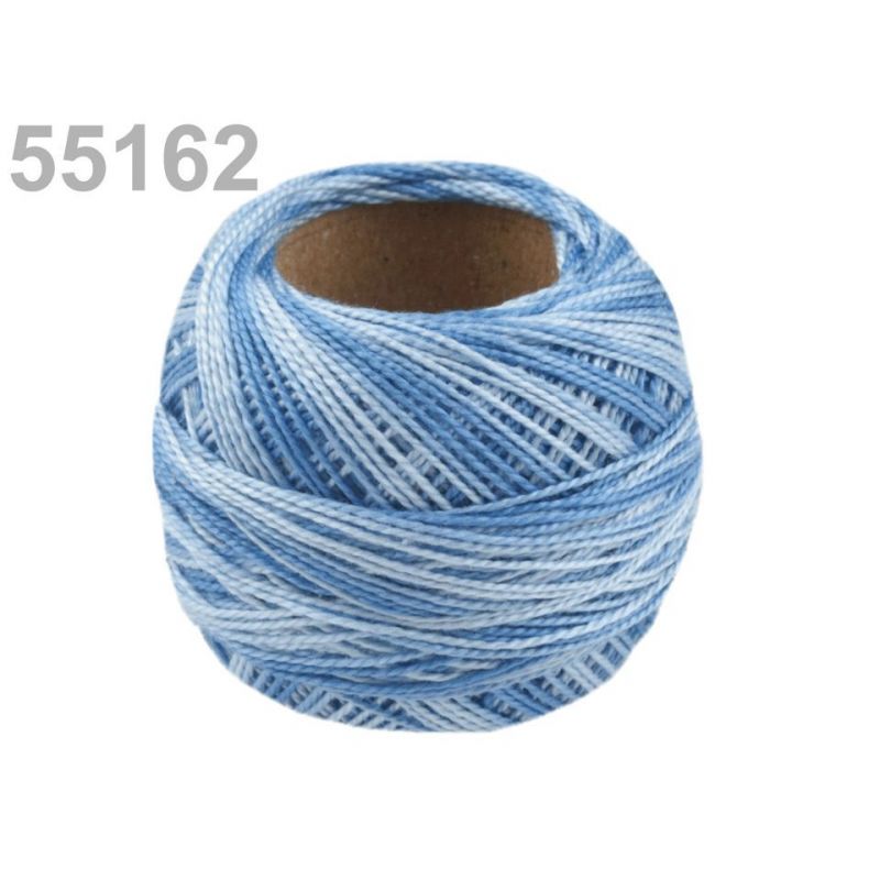 Butika.hu hobby webáruház - Hímzőcérna Cotton Perle Nitarna - policolor, 290019, 55162, air blue