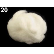 Új-Zélandi merinó gyapjú nemezeléshez, 20g - fehér, 20