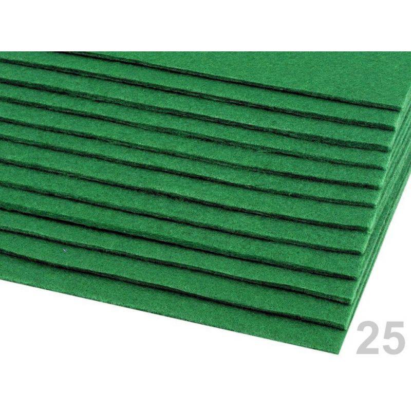 Butika.hu hobby webáruház - Poliészter filclap, 20x30cm, 2-3mm, 090683 - zöld, 25