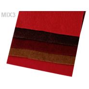 Butika.hu hobby webáruház - Dekor poliészter filc készlet, 10x46cm, 1mm, 790094 - pirosas színek