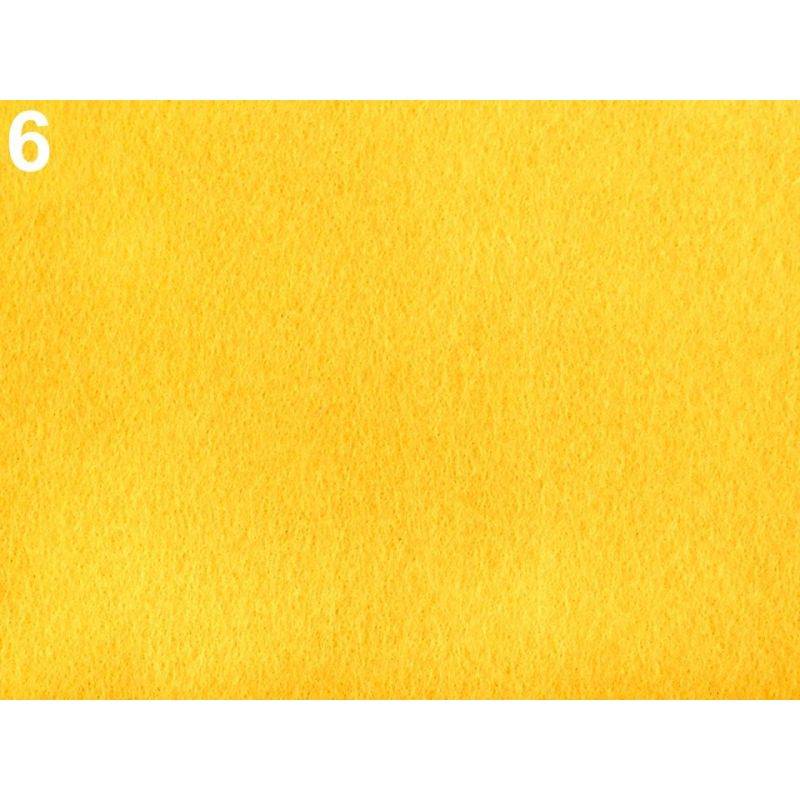 Butika.hu hobby webáruház - Puha filclap tekercs folyóméterre, 1,2mm, 110cm széles, ár/0,5m, 380532, sárga