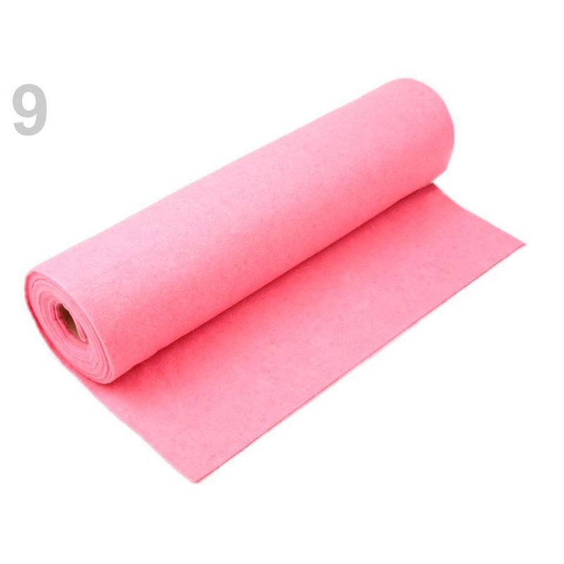 Butika.hu hobby webáruház - Puha filclap tekercs folyóméterre, 1,2mm, 41cm széles, ár/0,5m, 730123, rózsaszín