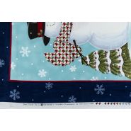 Butika.hu hobby webáruház - Karácsonyi mintás patchwork pamutvászon, 110cm/0,58m - Snow Much Fun, Moda Fabrics, RH251