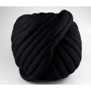 Butika.hu hobby webáruház - Jumbo, extrém vastag, csőfonal töltelékkel Bellezza Marshmallow, 5m - fekete