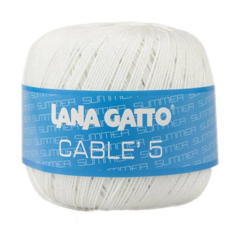 Butika.hu hobby webáruház - Lana Gatto - Cable5 kötő/horgoló fonal, egyiptomi pamut, 50g, 6575
