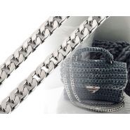 Butika.hu hobby webáruház - Fém táska lánc, lapos, 11mmx1m, 750887 - fekete