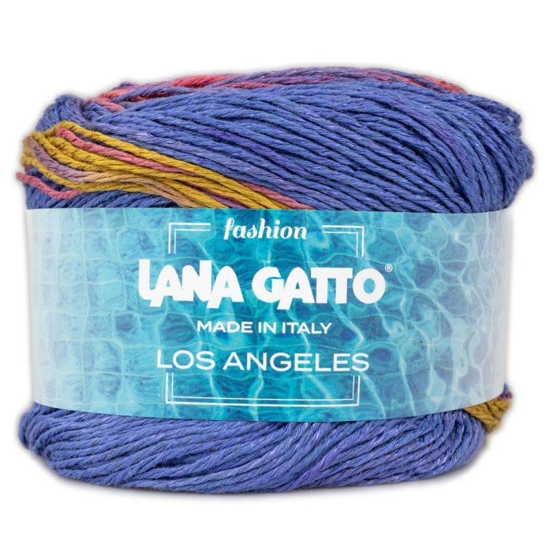 Butika.hu hobby webáruház - Lana Gatto Los Angeles kötő/horgoló fonal, 100g, pamut és len, 8868, multicolor