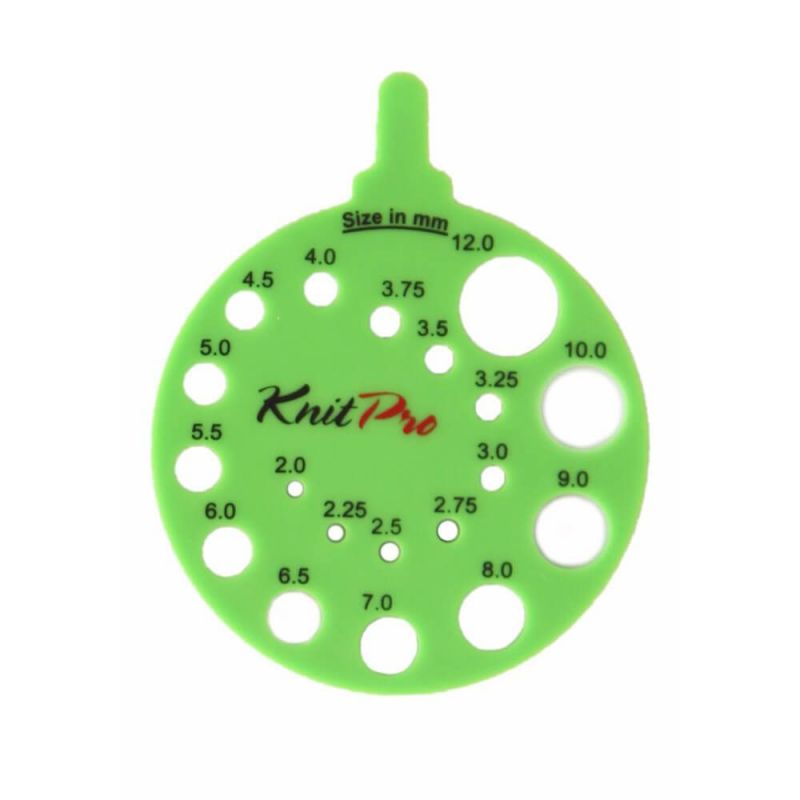 Butika.hu hobby webáruház - Knit Pro kötőtű mérce, 2-12mm, zöld, 10992