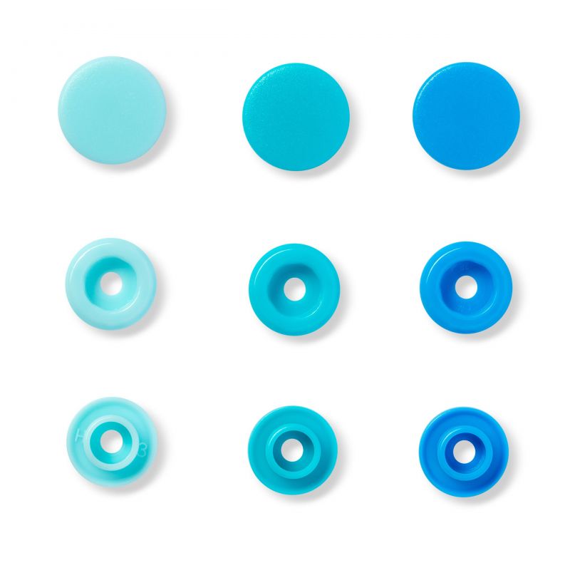 Butika.hu hobby webáruház - Prym Love, 30pár kék, kör alakú, műanyag patent, 393000