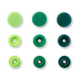 Butika.hu hobby webáruház - Prym Love, 30pár zöld, kör alakú, műanyag patent, 393001
