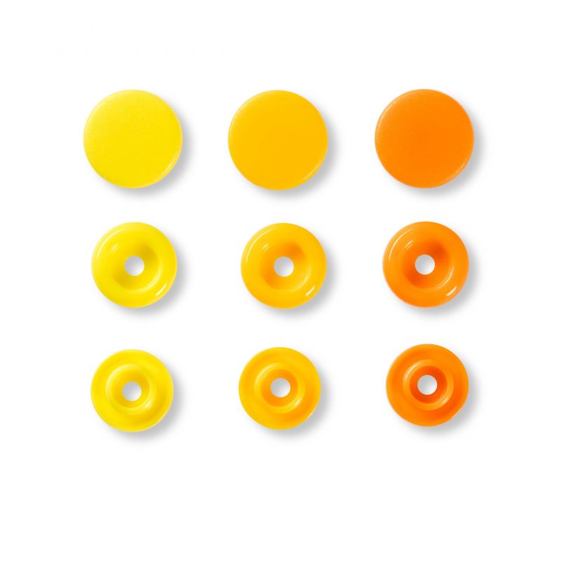 Butika.hu hobby webáruház - Prym Love, 30pár sárga, kör alakú, műanyag patent, 393004