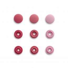 Prym Love, 36pár pink, kör alakú, műanyag patent, 393500