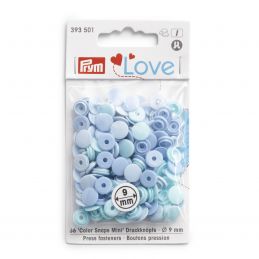 Butika.hu hobby webáruház - Prym Love, 36pár halvány kék, kör alakú, műanyag patent, 393501