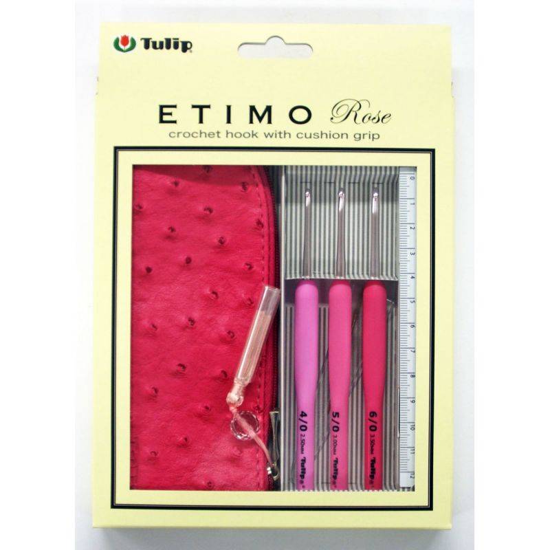 Butika.hu hobby webáruház - Tulip Etimo Rose - ergonómikus horgolótű készlet elegáns tokban - TER-15e