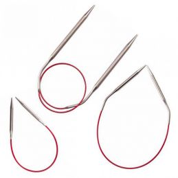 ChiaoGoo Knit Red körkötőtű, rövid tűvégekkel, 30cm/4.5mm - CG6012-07