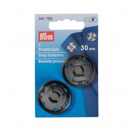 Butika.hu hobby webáruház - Prym fém felvarrós patent, 30mm, 2db, 341780 - fekete