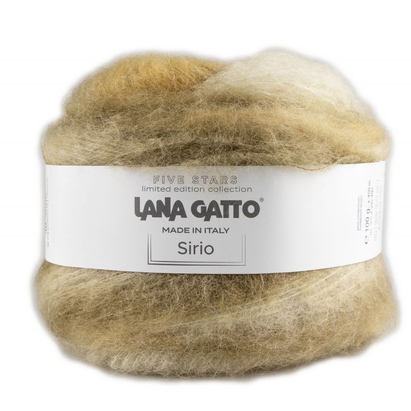 Butika.hu hobby webáruház - Lana Gatto Sirio színátmenetes fonal, extra finom alpaka, kid mohair, 100g, 9322, Beige