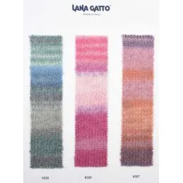 Butika.hu hobby webáruház - Lana Gatto Sirio színátmenetes fonal, extra finom alpaka, kid mohair, 100g, 9325, Verde