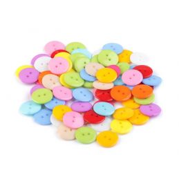 Butika.hu hobby webáruház - Műanyag színes gombok, 17mm, 10 db, 120353, színkeverék