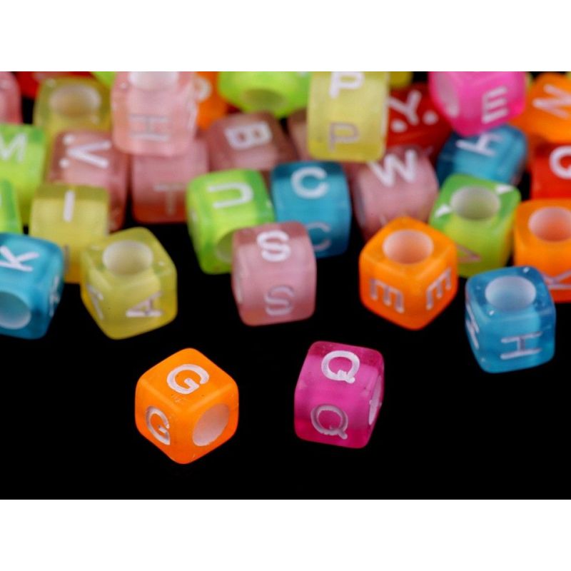 Butika.hu hobby webáruház - Műanyag gyöngyök betűkkel, 6mm, 90db, 200741