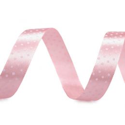 Butika.hu hobby webáruház - Szatén dekor szalag, pöttyös, 15mm, 3m, 430594, rózsaszín