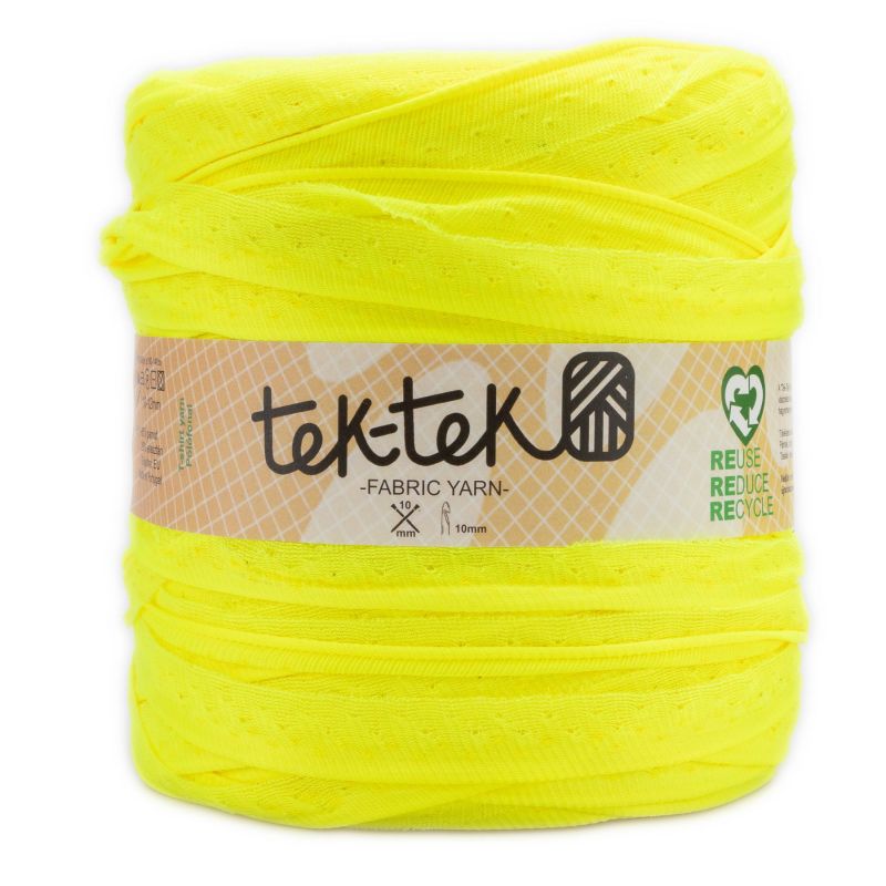 Butika.hu hobby webáruház - Tek-Tek pamut pólófonal, nagy gombolyag, neonsárga, Tek-116