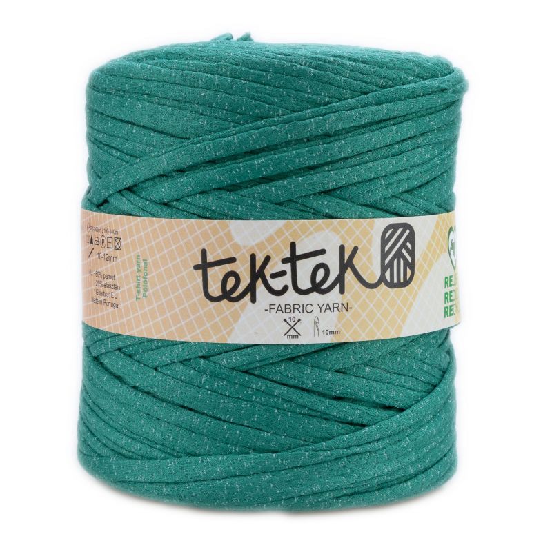 Butika.hu hobby webáruház - Tek-Tek pamut pólófonal, nagy gombolyag, smaragdzöld, Tek-132
